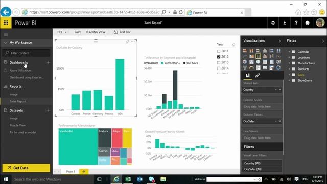 Module 8.1: Using Excel with Power BI смотреть онлайн