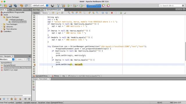 Programación Java - Conexión a bases de datos usando JDBC - PreparedStatement II - Filtros смотреть онлайн