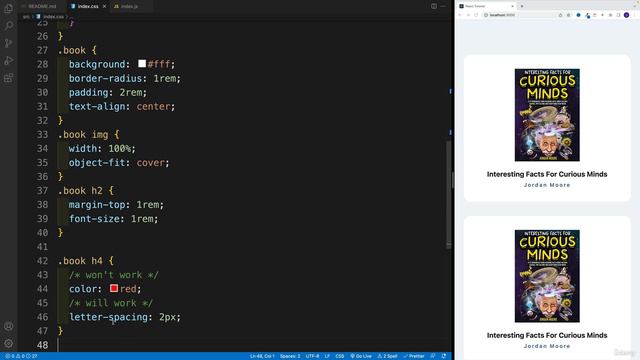27 - JSX CSS смотреть онлайн