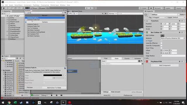 2D Platformer with Unity and Playmaker - Check Point & Respawn смотреть онлайн