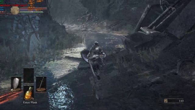 Dark Souls III - Ryzen 3 2200G Vega 8 - Gameplay смотреть онлайн