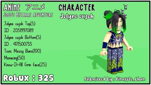 ROBLOX JOJO BIZARRE OUTFITS смотреть онлайн