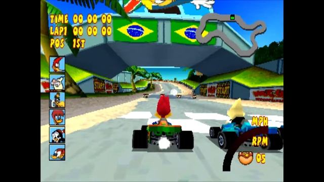 Woody Woodpecker Racing [Playstation]: Licensed Video Games #245 смотреть онлайн