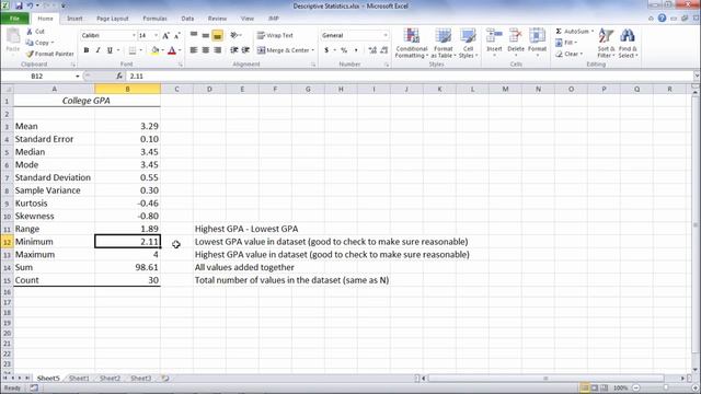 Statistics in Excel - Mean (Average), Median, Mode, and Standard Deviation смотреть онлайн