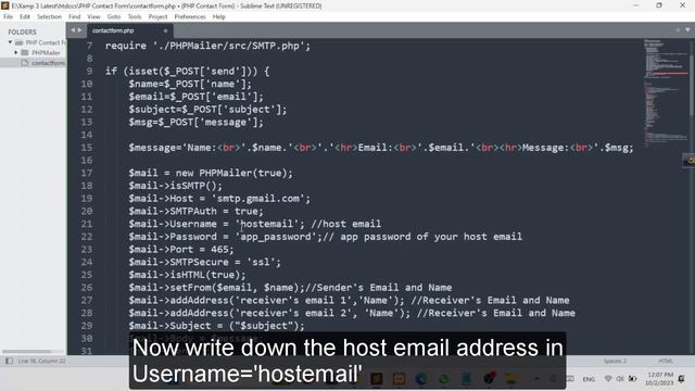 How to Send Contact Us Form to Email using PHP Mailer | Create Contact Us Form Send Email using PHP смотреть онлайн