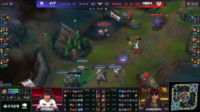 KT vs GEN 猛！Pyosik聖僧李星頂級Carry！團戰摸眼踢Chovy超敢秀！Game 1 | 2024 LCK春季賽 смотреть онлайн