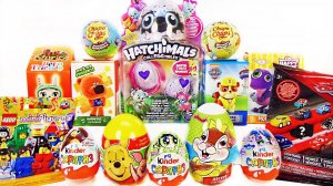 15 Киндер Сюрпризов, Unboxing Kinder Surprise HATCHIMALS,Ми-ми-мишки,LEGO, Дисней,Paw Patrol,ЛУНТИК