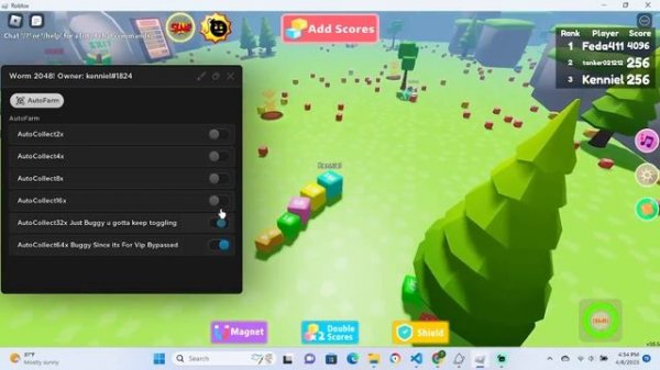 Worm 2048 Script ("Github")