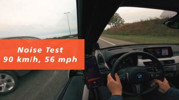 BMW X1 xDrive25e - soundproof - motorway cabin noise insulation test [MariuszCars]