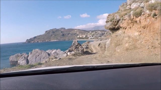 South coast of Crete in winter Plakias Южный берег Крита зимой смотреть онлайн