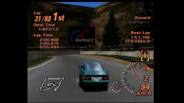 Let's Play Gran Turismo 2 (PAL) - Episode 58 - Grand Valley 300km Endurance смотреть онлайн