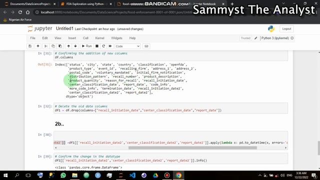 How to clean data using Python pandas in Jupyter Notebook_FDA Data смотреть онлайн