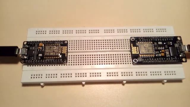 Communication between two ESP8266 based MCU through the home router смотреть онлайн