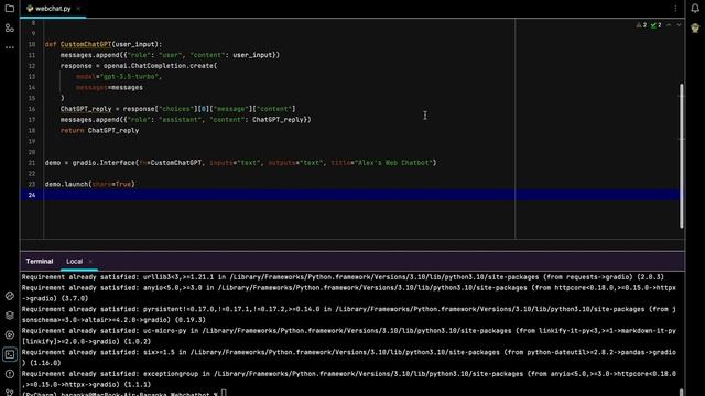 OpenAI + Python + Gradio. Making Web Chat Bot using Python, OpenAI and Gradio. смотреть онлайн