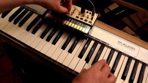Korg Volca Keys played via MIDI keyboard