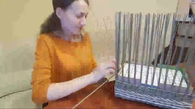 Плетем сундучок из газетных трубочек 3! Запись трансляции! смотреть онлайн