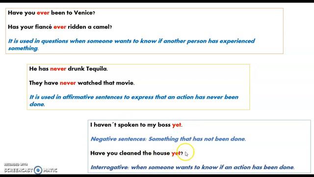 Expressions for present perfect tense смотреть онлайн