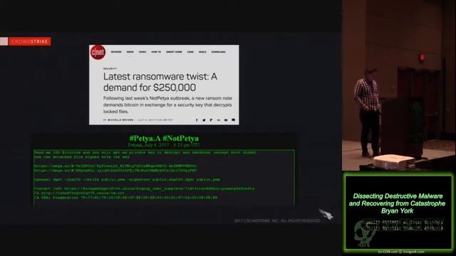 Mi Go01 Dissecting Destructive Malware and Recovering from Catastrophe Bryan York смотреть онлайн