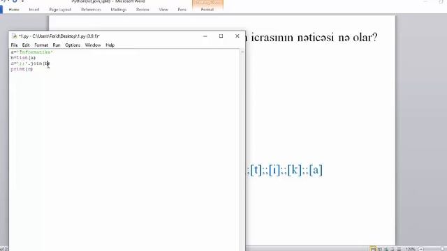 Python (list, join, split) смотреть онлайн