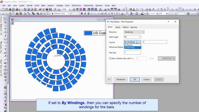 Spiral Bar Chart смотреть онлайн