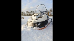 Снегоход Буран Лидер АДЕ на масле М8В(автол), нагар на свечах.