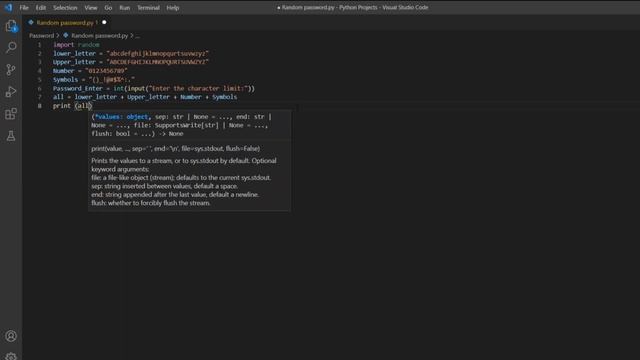 Wait a random password generator in Python?? смотреть онлайн