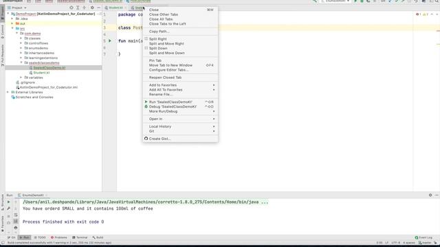Kotlin Fundamentals - 25, Sealed Classes смотреть онлайн