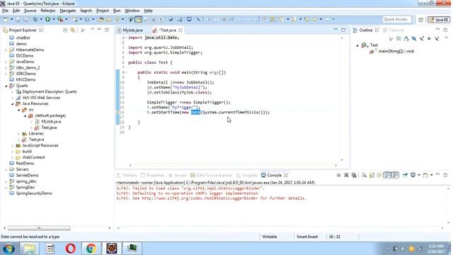 Quartz schedular (Simple Trigger) смотреть онлайн
