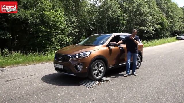 Новый Kia Sorento на тесте Авторевю  Имитация диагонального вывешивания