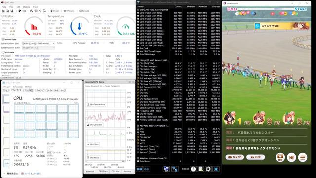 [RCPP] Ryzen idle Low clock test 800MHz 0.65v Under Voltage Vcore Offset -0.3v (Umamusume 20220621) смотреть онлайн