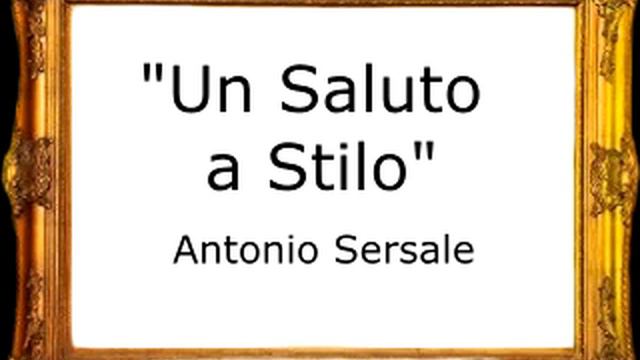 Un Saluto a Stilo - Antonio Sersale [Pasacalle] смотреть онлайн