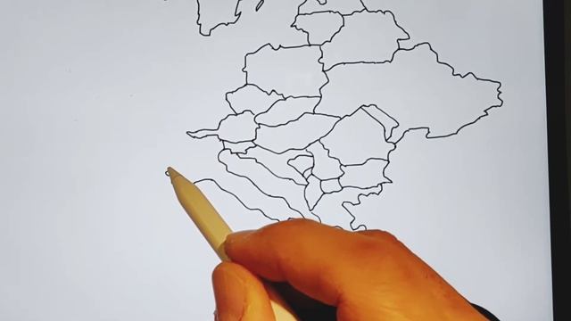 How to draw a map of Europe | Step by Step | Easy! смотреть онлайн