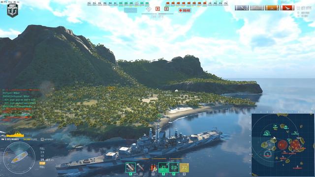 Cruiser Des Moines: Action non stop - World of Warships смотреть онлайн
