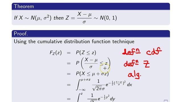 Normal distribution Z = (X - mu) / sigma смотреть онлайн