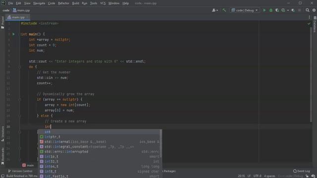 Dynamically Growing Arrays in C++ смотреть онлайн