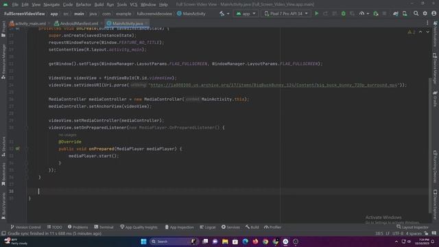 How to Make Video View Full Screen in Android Studio Using Java смотреть онлайн