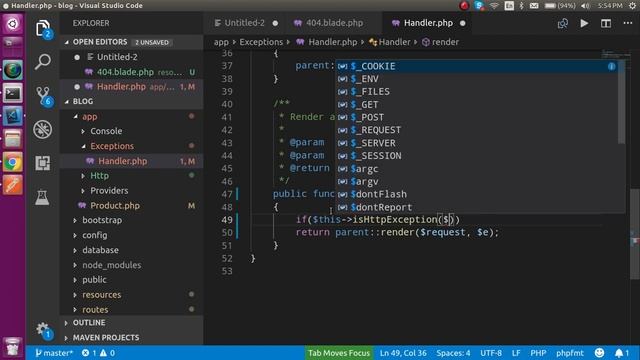 Laravel 6 tutorial #33 Custom 404 page смотреть онлайн