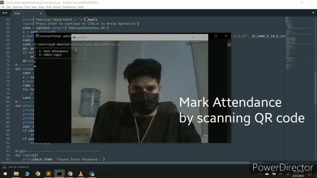 Python QR code based Attendance System with database смотреть онлайн