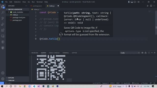 Create Your Own QR Code Generator using Node.js смотреть онлайн