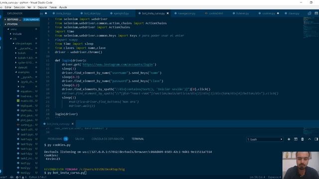Bot Instagram con Python y Selenium - Parte I - Log In смотреть онлайн