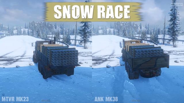 Snowrunner In Game VS Mod | ANK MK38 VS MTVR MK23 - U. S. Military Trucks duel смотреть онлайн
