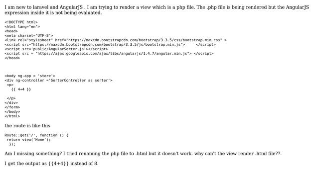 How to use AngularJS in .php file while rendering a laravel view? (2 Solutions!!) смотреть онлайн
