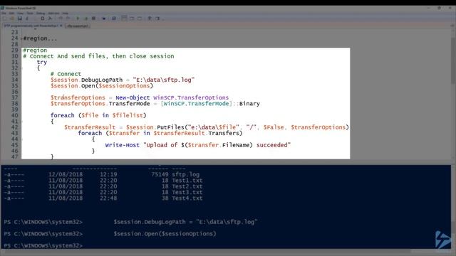 How To Send Files Using WinSCP And SFTP And PowerShell смотреть онлайн
