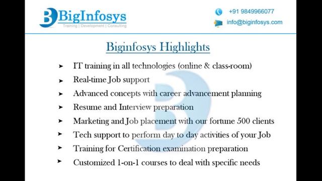 Oracle ADF Online Training @ Biginfosys смотреть онлайн