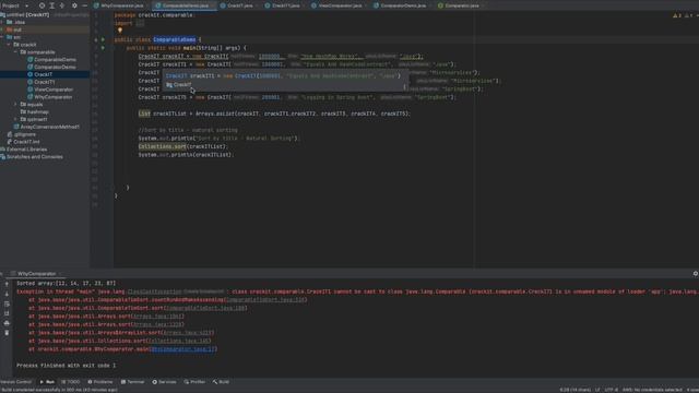 Java - Comparable vs Comparator Interfaces смотреть онлайн