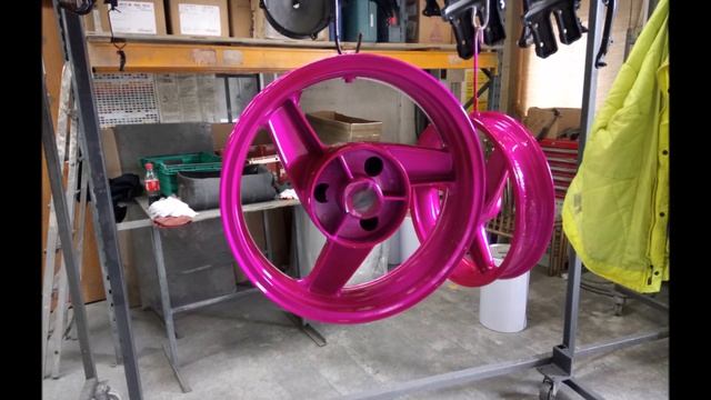 Destination Swampy (Ford Cortina MK3). Kawasaki Project Pinky Powder Coating.