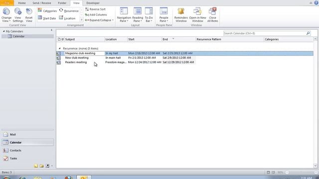How To Delete Old Outlook 2010 Calendar Entries