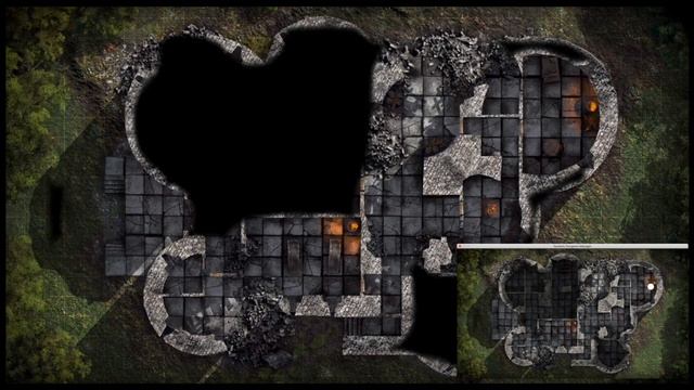 Cragmaw Castle Animated Map - Day / Night versions - Free D&D Fan Content смотреть онлайн