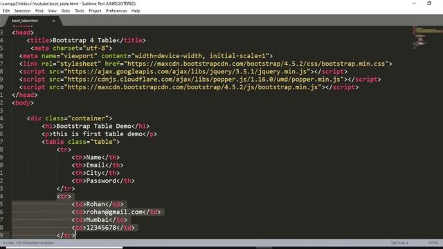 Bootstrap Tables type in Hindi (part-5) ||Learn Bootstrap||Zero level se sikhe Bootstrap(HTML & CSS смотреть онлайн