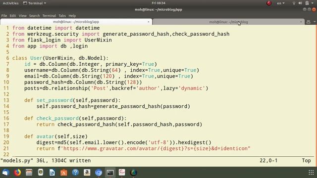 The Flask Mega-Tutorial Part VI: Profile Page and Avatars [Arab] part 1 смотреть онлайн